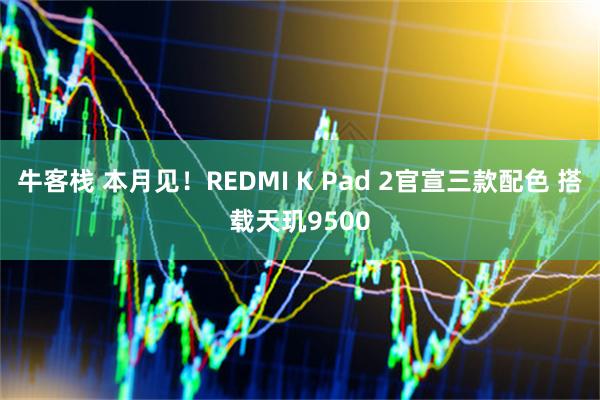 牛客栈 本月见！REDMI K Pad 2官宣三款配色 搭载天玑9500